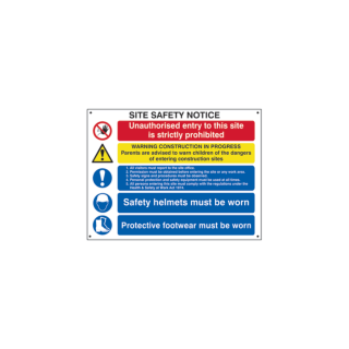 Scan Composite Site Safety Notice 800x600mm SCA4550