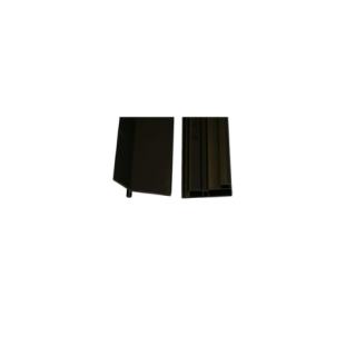 UPVC 2 PART GUTTER 65MM X 2.5M QTGUTTER2.5 (BLACK)