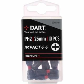 PH2 IMPACT DRIVER BIT- PACK 10 DART - DDIPH2-10