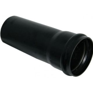110MM - 3m Single Socket Pipe                BLACK SOIL SPS3MB