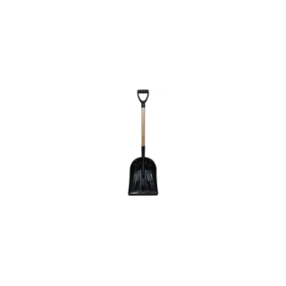 Wooden Handle Black Snow Shovel