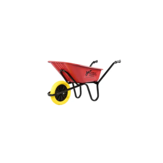 RED HEAVY DUTY WHEELBARROW    120L  ***PUNCTURE PROOF***