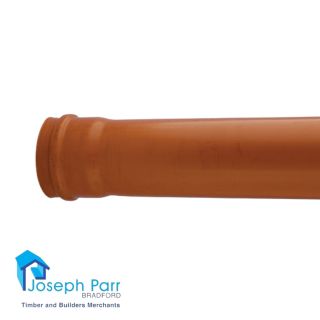 UGPSS3M 110mm 3m Single Socket Pipe Underground Drainage