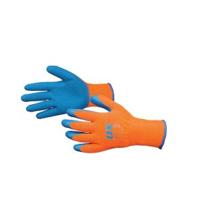 OX THERMAL GRIP GLOVES SIZE 9  OX-S248609 * ORANGE * / OG451