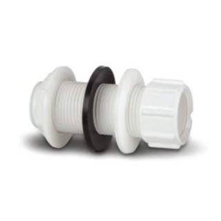 W150 21.5mm STR TANK CONNECTOR WHITE