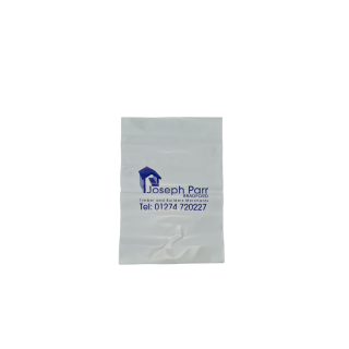 RUBBLE BAG  480x770mm  140mu   Parr Logo               WHITE
