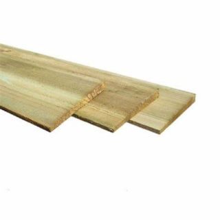 EX 22mm x 125mm x 2.4M GREEN   TANALISED FEATHEREDGE