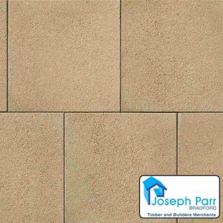 Tobermore Textured Flag   Buff  450x450x35mm