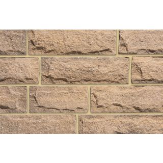 Newlay Pitched Faced Weathered Buff Walling 450x140mm