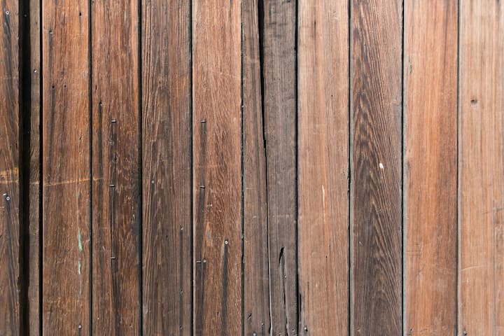 Dark brown timber