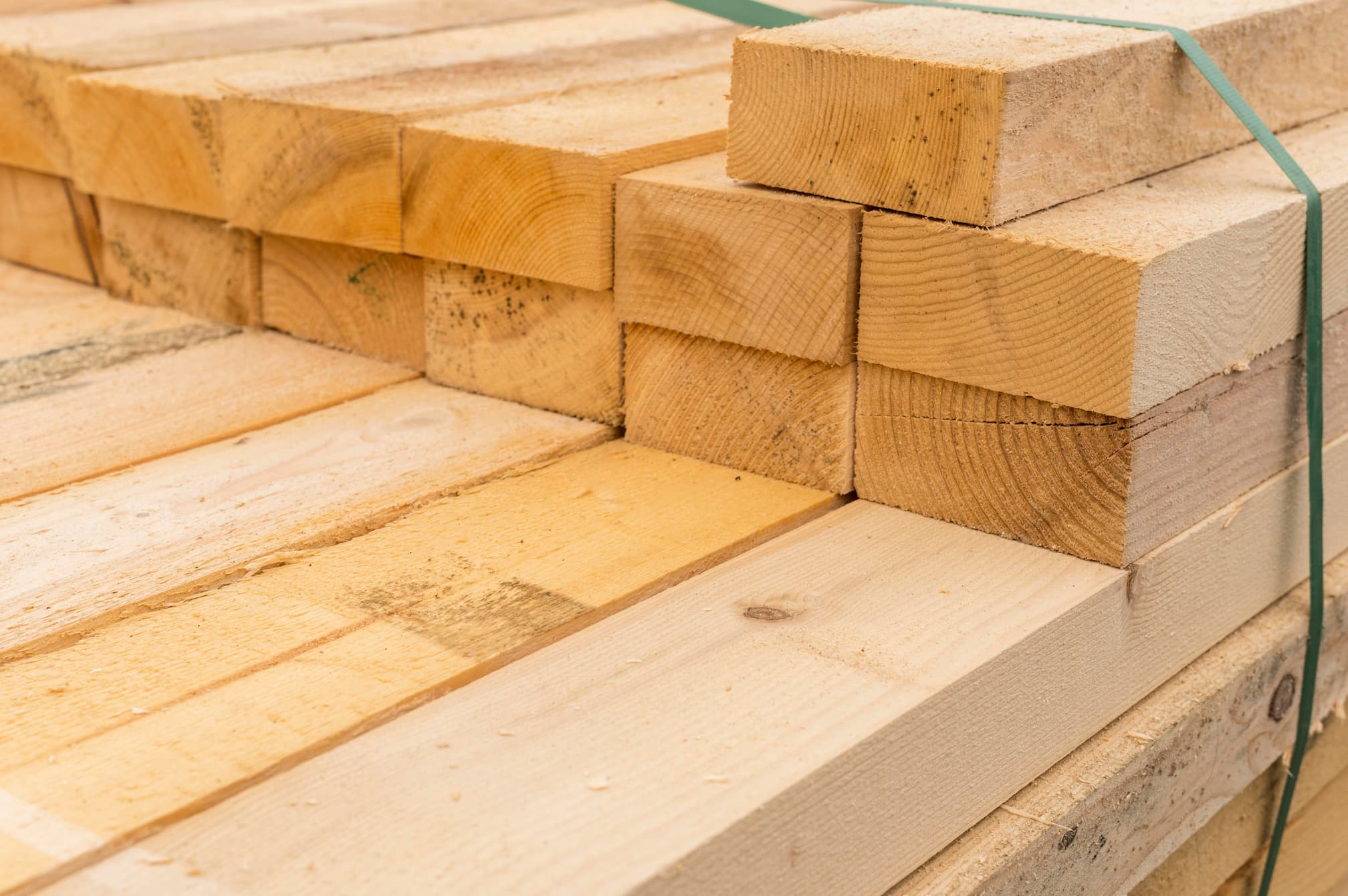 Pile of timber 